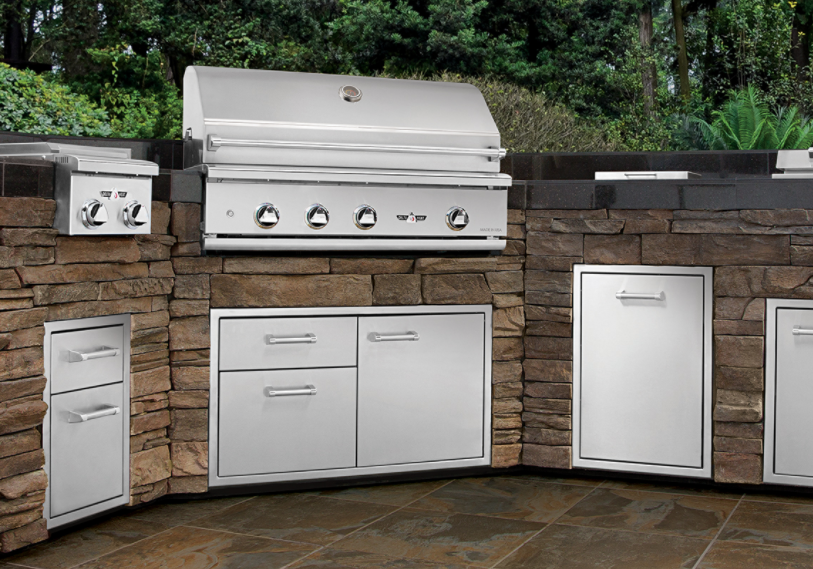 delta heat built in grill