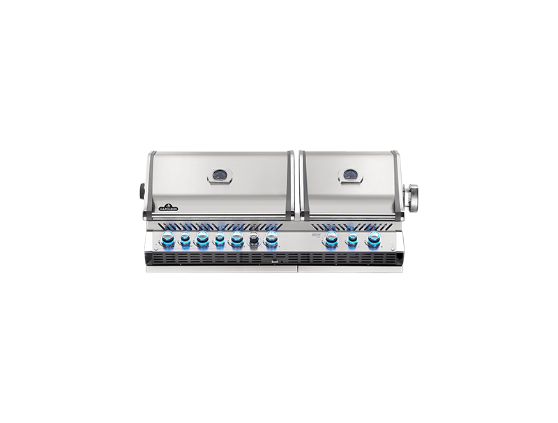 Built-in Prestige PROª 825 Gas Grill Head with Infrared Bottom and Rear Burner, SS