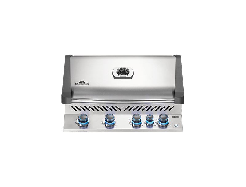 Built-in PrestigeTM 500  Gas Grill Head with Infrared Rear Burner, Stainless Steel