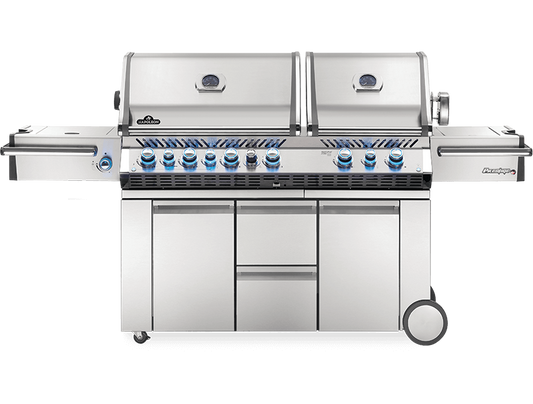 Prestige PRO™ 825 Gas Grill, Power Side Burner, Infrared Rear & Bottom Burners, SS